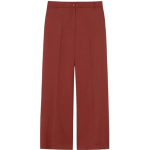 Marina Rinaldi, Dames, Broeken, Bruin, Maat: 4XL Gabardine,
