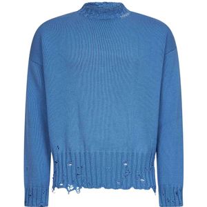 Marni, Heren, Truien, Blauw, Maat: M Katoen,