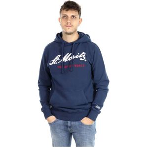 Saint Barth, Heren, Sweatshirts & Hoodies, Blauw, Maat: M