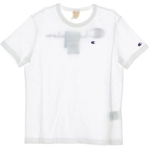 Champion, Heren, Tops, Wit, Maat: XL Katoen,