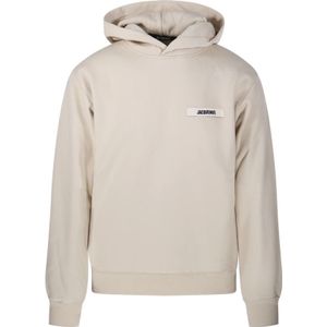 Jacquemus, Heren, Sweatshirts & Hoodies, Beige, Maat: S Katoen,