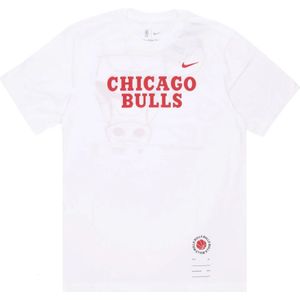 Nike, Heren, Tops, Wit, Maat: L Katoen,