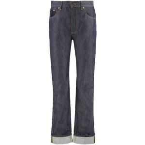 Bottega Veneta, Dames, Jeans, Blauw, Maat: S Katoen,