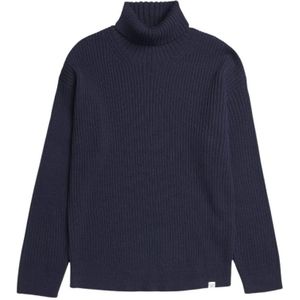 Norse Projects - Le Frey Wool Cotton Fisherman Sweater - Blauw - Heren