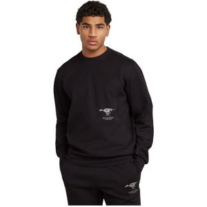 G-star, Heren, Sweatshirts & Hoodies, Zwart, Maat: M