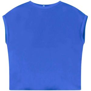 Imperial, Dames, Tops, Blauw, Maat: M Poliester,