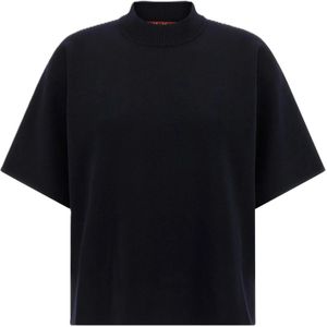 Max Mara Studio, Dames, Truien, Blauw, Maat: S Viscose,