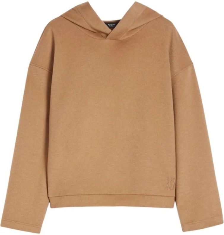Max Mara, Dames, Sweatshirts & Hoodies, Bruin, Maat: XS Katoen,