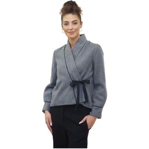 Alessia Santi, Dames, Truien, Grijs, Maat: S