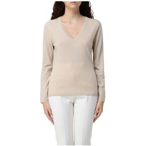 Max Mara, Dames, Truien, Beige, Maat: M Kasjmier,