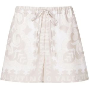 Valentino, Dames, Korte broeken, Wit, Maat: S Katoen,