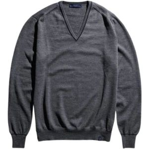 Fay, Heren, Truien, Grijs, Maat: S Wol,