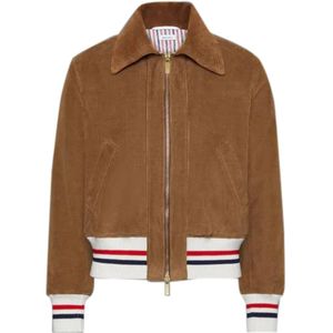 Thom Browne, Dames, Jassen, Bruin, Maat: XS Katoen,