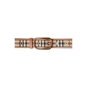 Burberry Iconische Check Riem , Beige , Dames , Maat: M