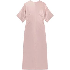 Loulou Studio, Dames, Jurken, Roze, Maat: L Linnen,