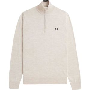 Fred Perry, Heren, Truien, Beige, Maat: XL Wol,