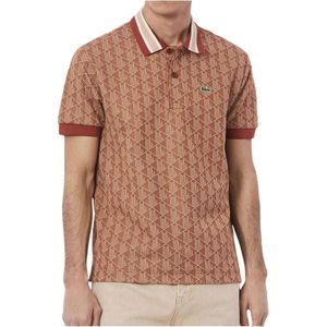 Lacoste, Heren, Tops, Bruin, Maat: L