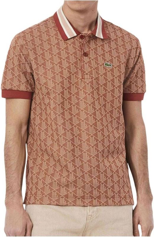 Lacoste, Heren, Tops, Bruin, Maat: L