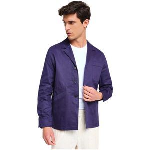 Peninsula, Heren, Jassen, Blauw, Maat: S Katoen,