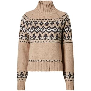 MC2 Saint Barth, Dames, Truien, Beige, Maat: XS Wol,