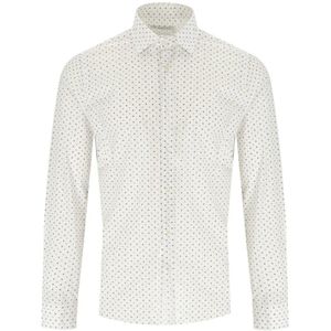 Manuel Ritz, Heren, Overhemden, Wit, Maat: L Katoen,