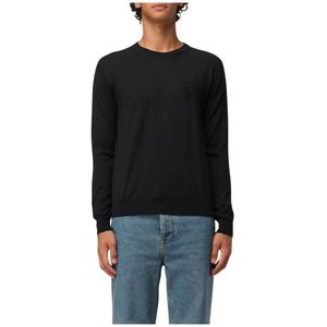 Valentino - Wollen Trui - Zwart - Met Geborduurd Logo