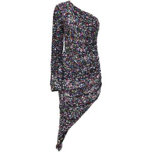 Amen, Dames, Jurken, Veelkleurig, Maat: S Velours,