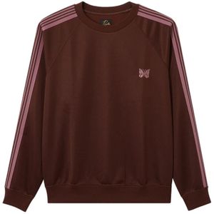 Needles, Heren, Sweatshirts & Hoodies, Bruin, Maat: M Poliester,