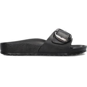 Birkenstock - Madrid BIG Buckle - Slippers - Zwart - Rubber