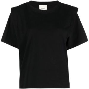 Isabel Marant, Dames, Tops, Zwart, Maat: XS Katoen,