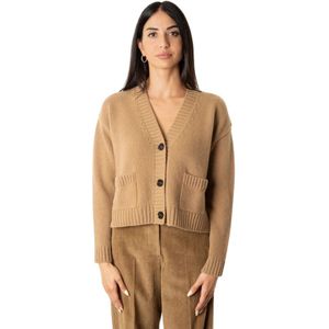 Weekend Max Mara, Dames, Truien, Bruin, Maat: S