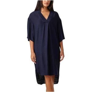 Co'Couture, Dames, Jurken, Blauw, Maat: XS Poliester,