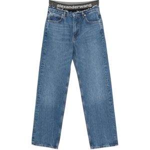 Alexander Wang, Dames, Jeans, Blauw, Maat: W28 Katoen,