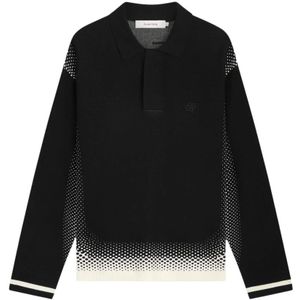 Filling Pieces - Knit Shirt Rugby - Heren - Zwart