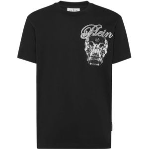 Philipp Plein, Heren, Tops, Zwart, Maat: L