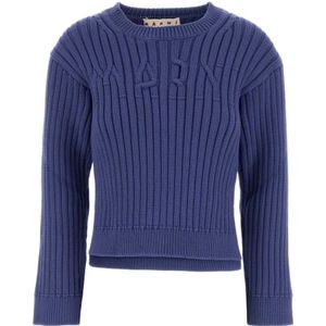 Marni, Dames, Truien, Blauw, Maat: 3XS Katoen,