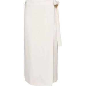 Msgm, Dames, Rokken, Wit, Maat: 2XS Wol,