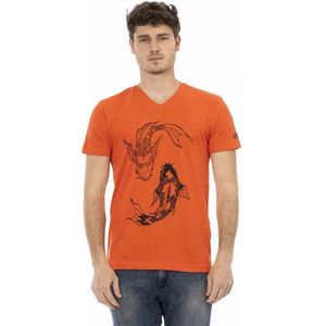 Trussardi, Heren, Tops, Rood, Maat: S Katoen,