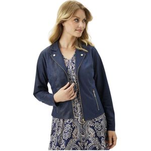 IN Front, Dames, Jassen, Blauw, Maat: S Poliester,