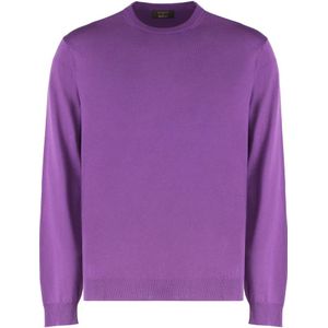 Slowear, Heren, Truien, Paars, Maat: L Wol,