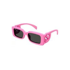 Gucci Roze zonnebril met originele accessoires , Pink , Dames , Maat: 54 MM