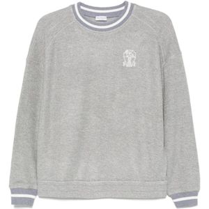 Brunello Cucinelli, Dames, Sweatshirts & Hoodies, Grijs, Maat: M