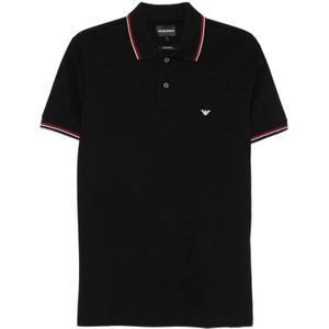 Emporio Armani, Heren, Tops, Zwart, Maat: XL Katoen,