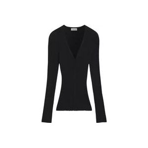 Lanvin Zwarte Sweaters Collectie , Black , Dames , Maat: M
