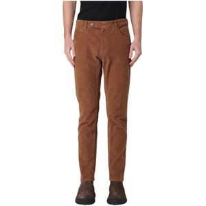 Incotex, Heren, Broeken, Beige, Maat: W32 Corduroy,