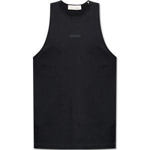 Fear Of God - Essentials - Mouwloos T-shirt - Zwart - Katoen