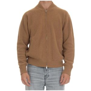 Roberto Collina, Heren, Truien, Bruin, Maat: M Wol,