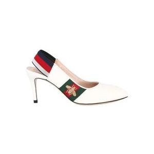 Gucci Leather heels , White , Dames , Maat: 36 1/2 EU