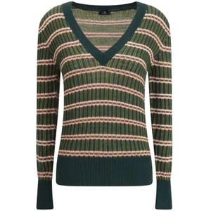 Etro, Dames, Truien, Groen, Maat: S Wol,