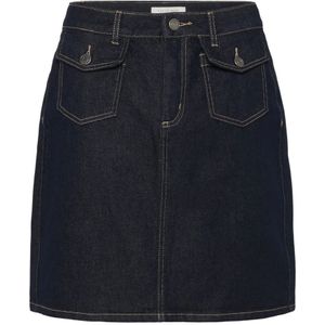 Kaffe, Dames, Rokken, Blauw, Maat: M Denim,